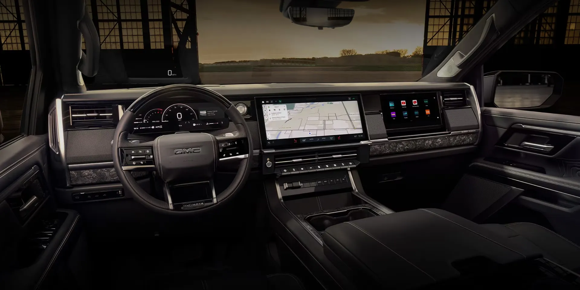 Tableau de bord et écrans numériques du GMC Sierra 1500 2027.