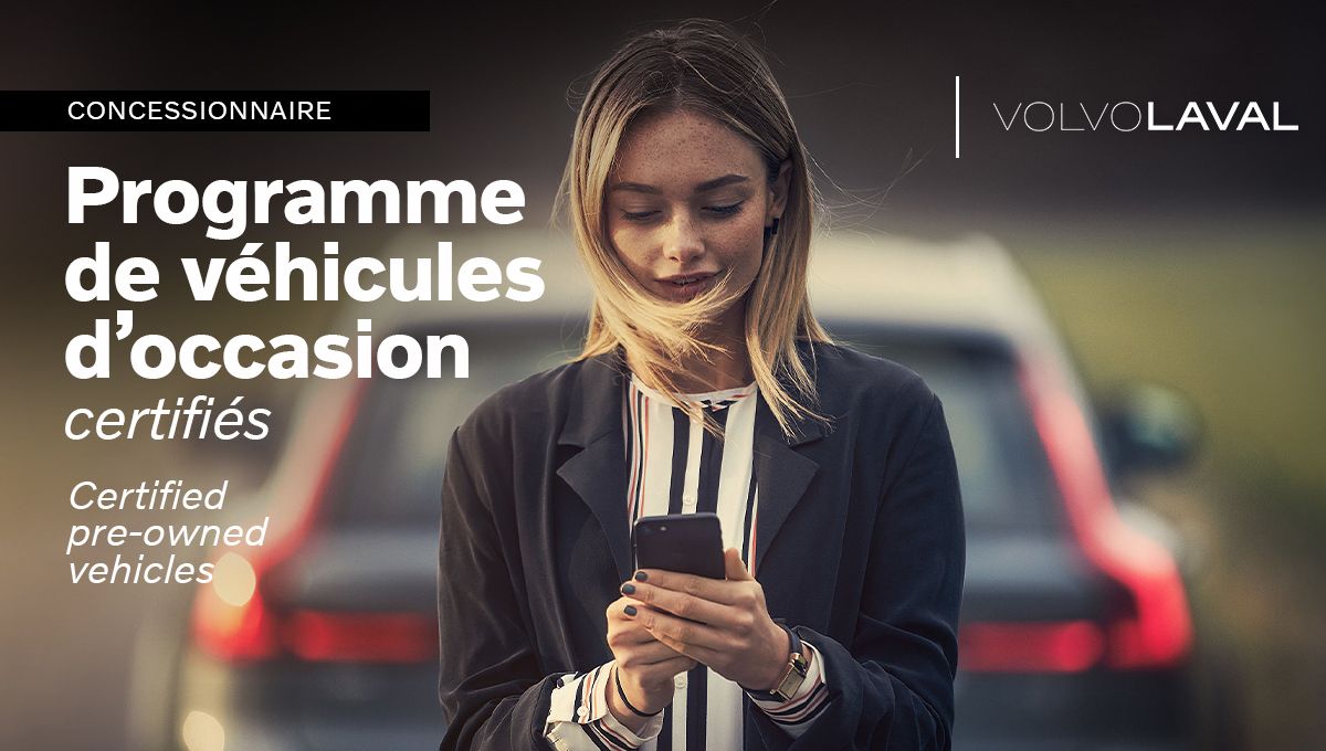 Programme de véhicules d’occasion certifiés Volvo
