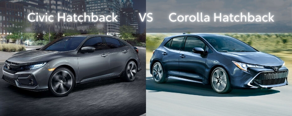 2021 Civic Hatchback vs 2021 Corolla Hatchback: duel at the top!