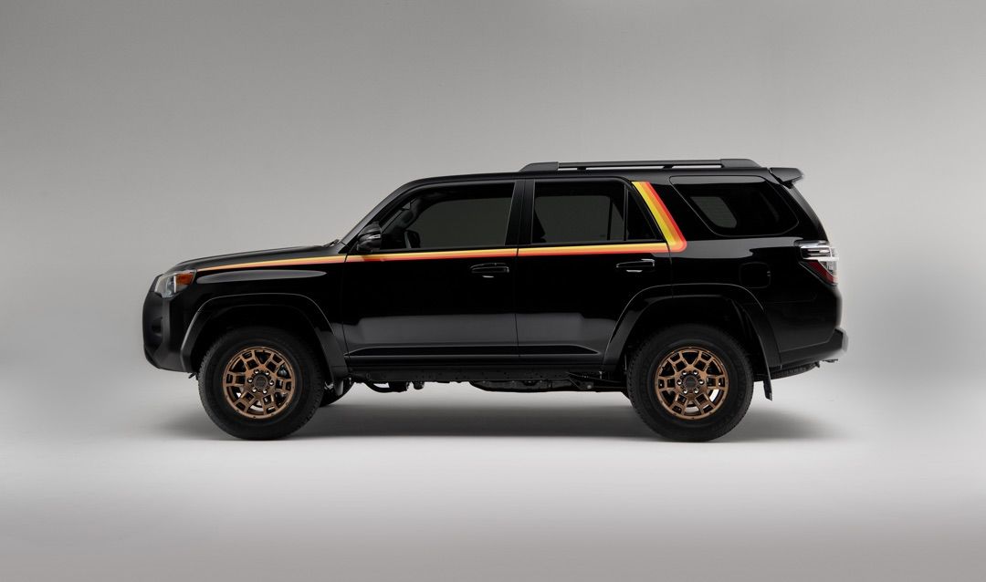 2023 Toyota 4Runner 40th Anniversary side view against a gray background.
