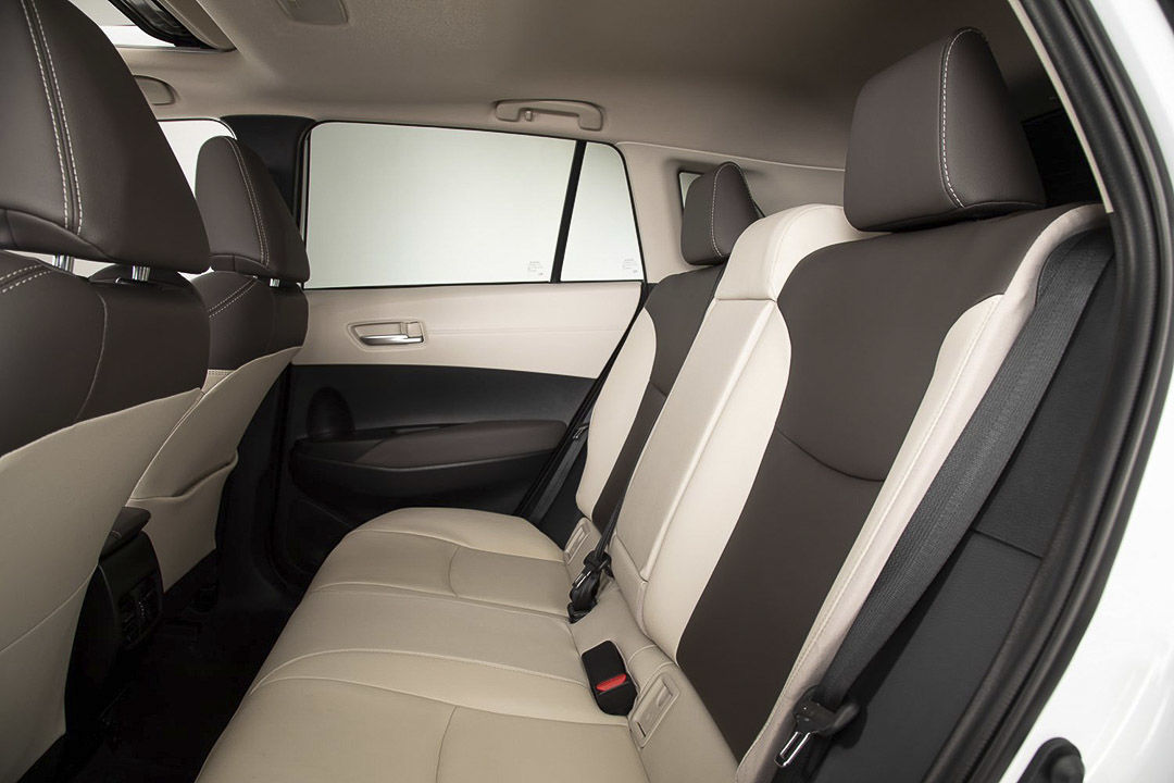 The back seat of the 2022 Toyota Corolla Cross
