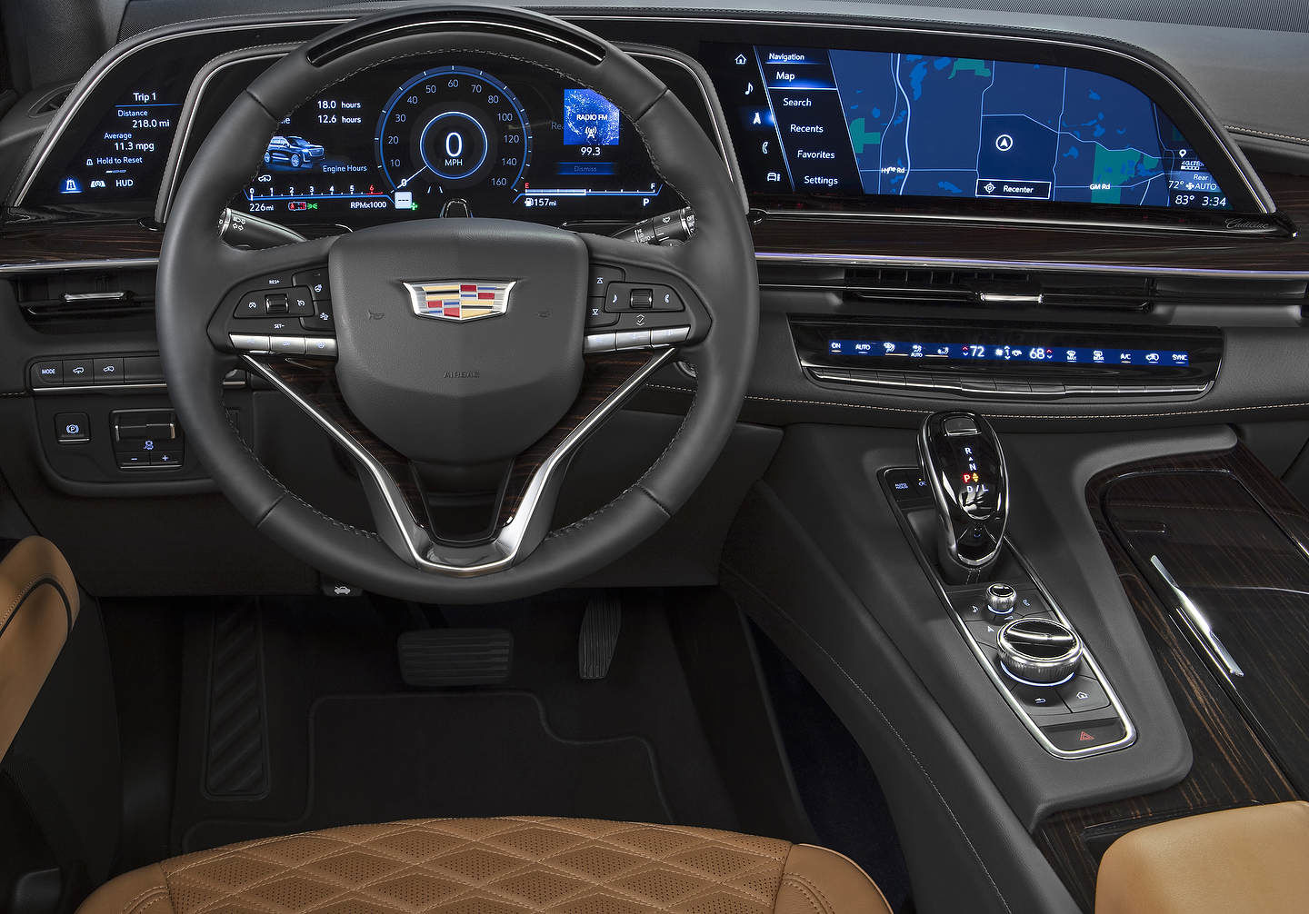 Les fonctionnalités du nouvel écran du Cadillac Escalade 2021