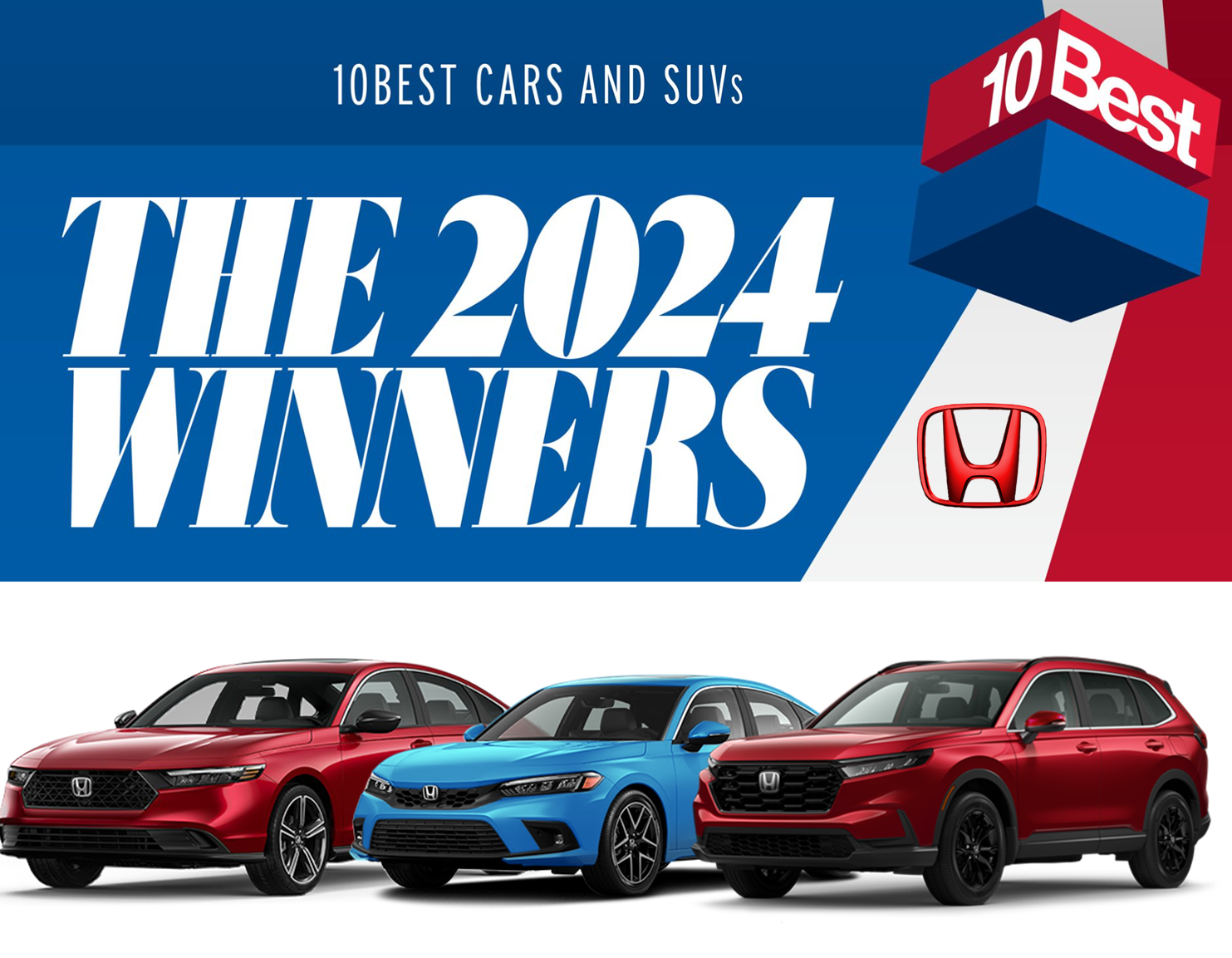 Honda Takes Home More 2024 Car and Driver 10Best Awards Than Any Other