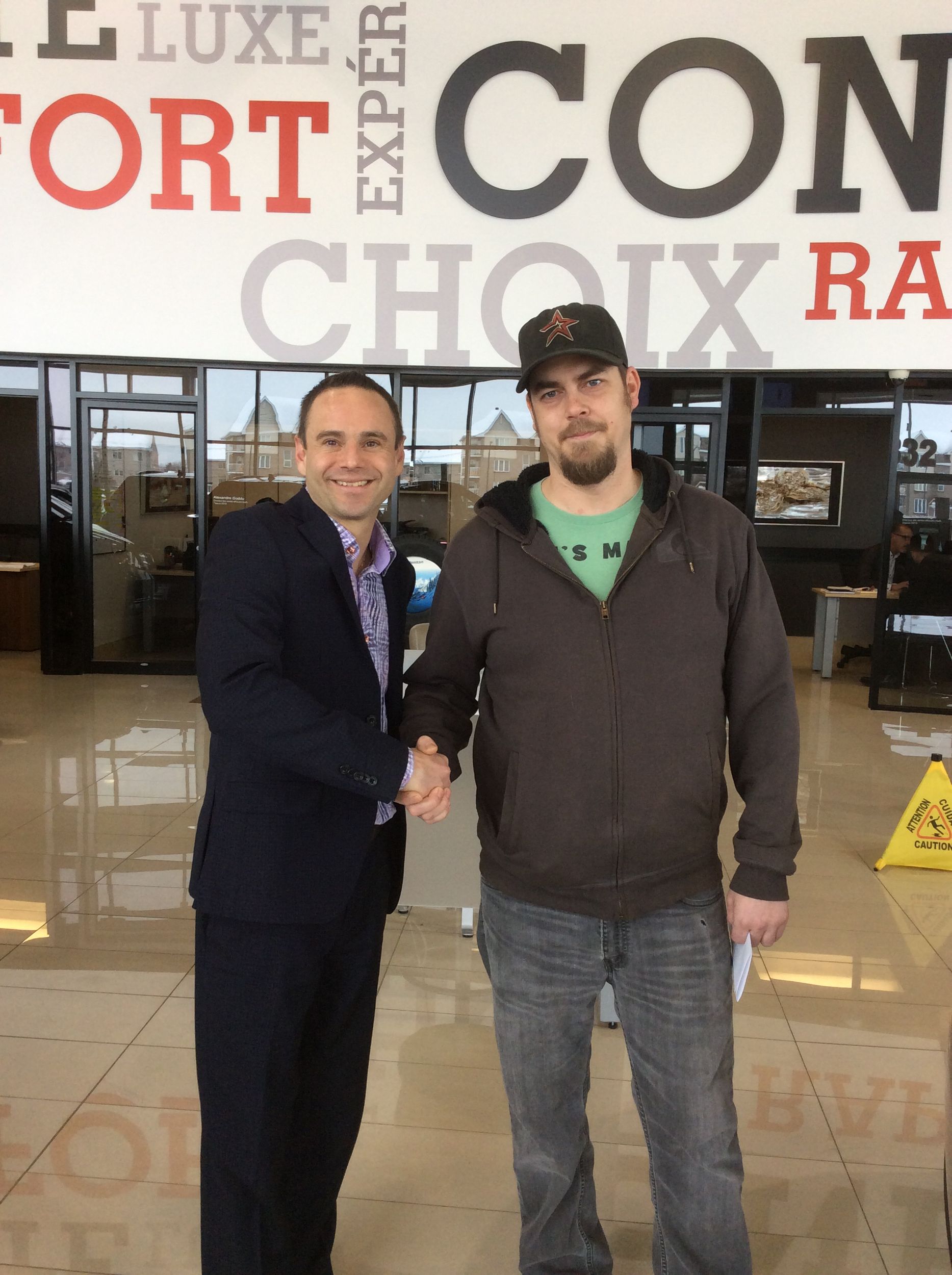 Bon service merci D'un client de Deux Montagnes