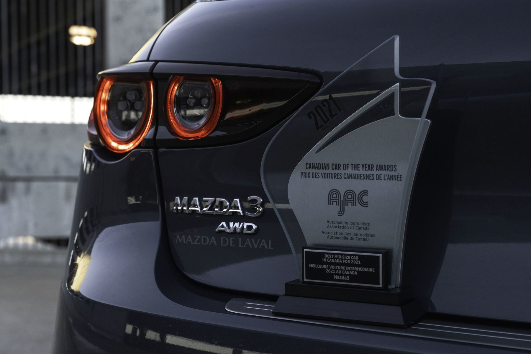 La Mazda3, de nouveau gagnante dans sa catégorie en 2021