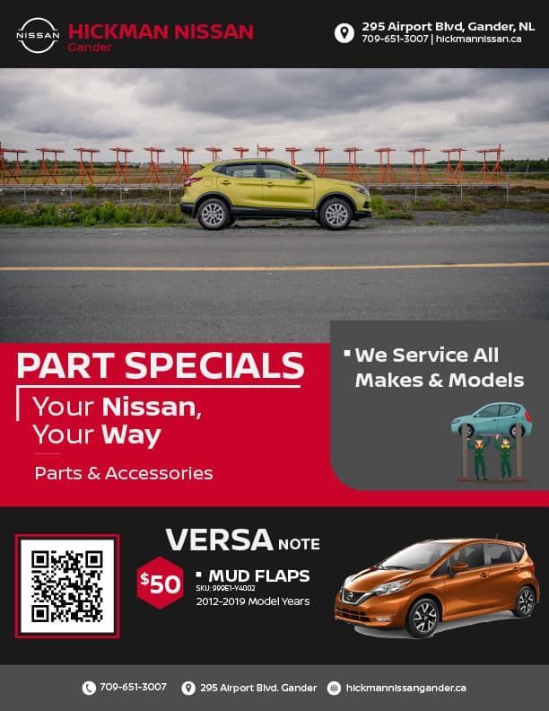 Nissan Gander Parts Flyer
