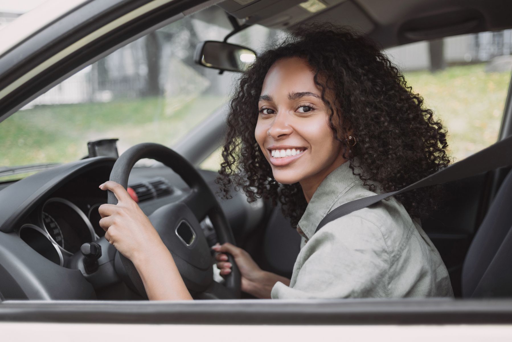 Ontario driver inside a vehicle