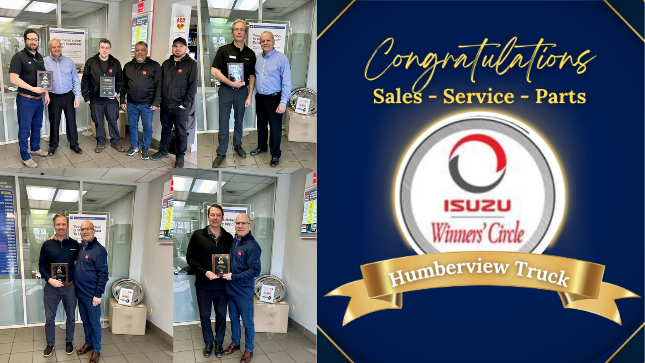 Celebrating Excellence: Humberview Trucks Win the Isuzu Winner Circle Award