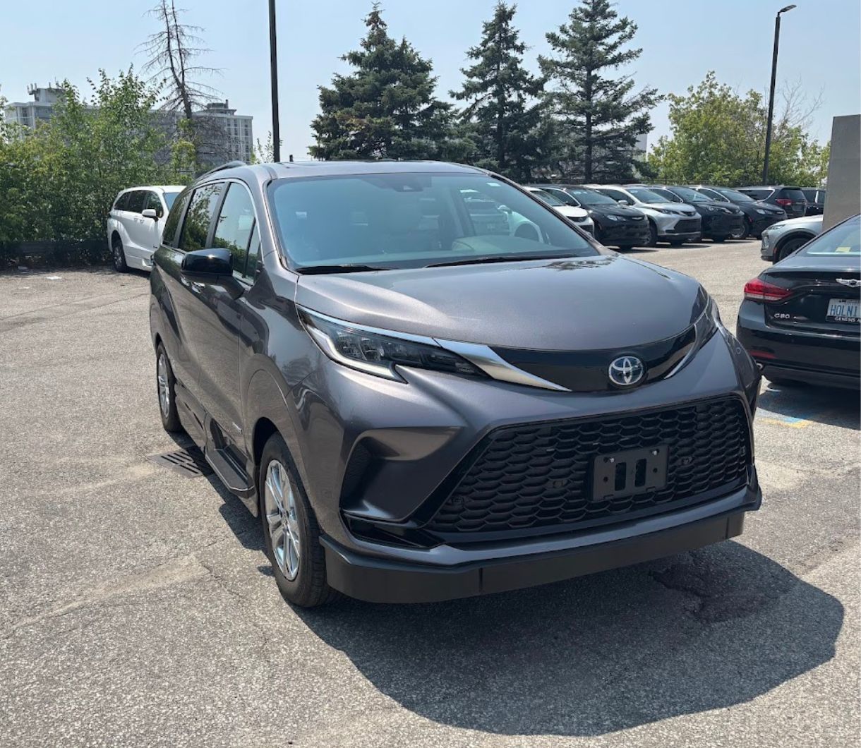 2021 Toyota Sienna - a grey 2021 Toyota Sienna accessible conversion van - Courtland Mobility, accessible vehicle dealer in Burlington, Ontario