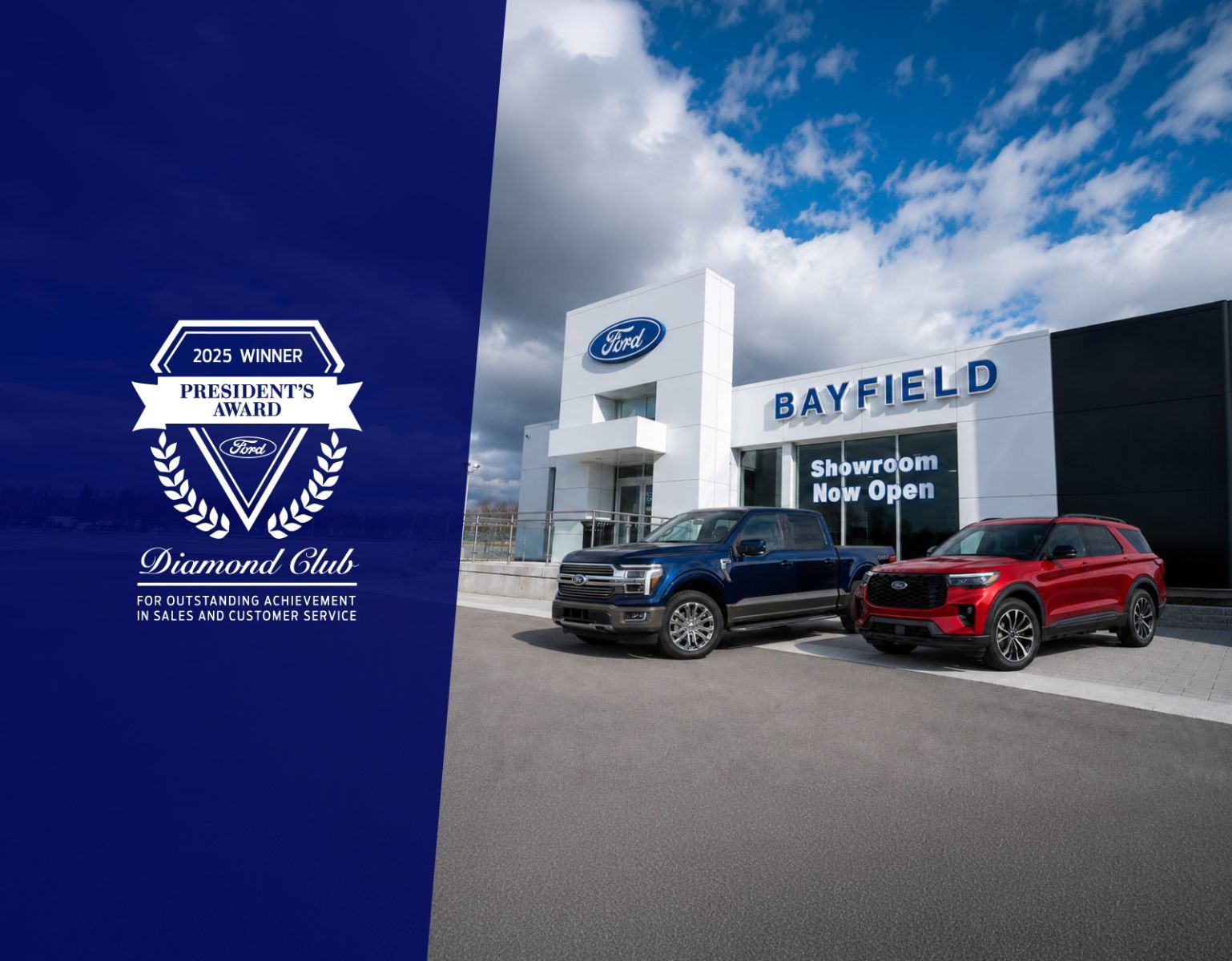 Bayfield Ford Earns Ford Canada’s 2025 President’s Diamond Club Award