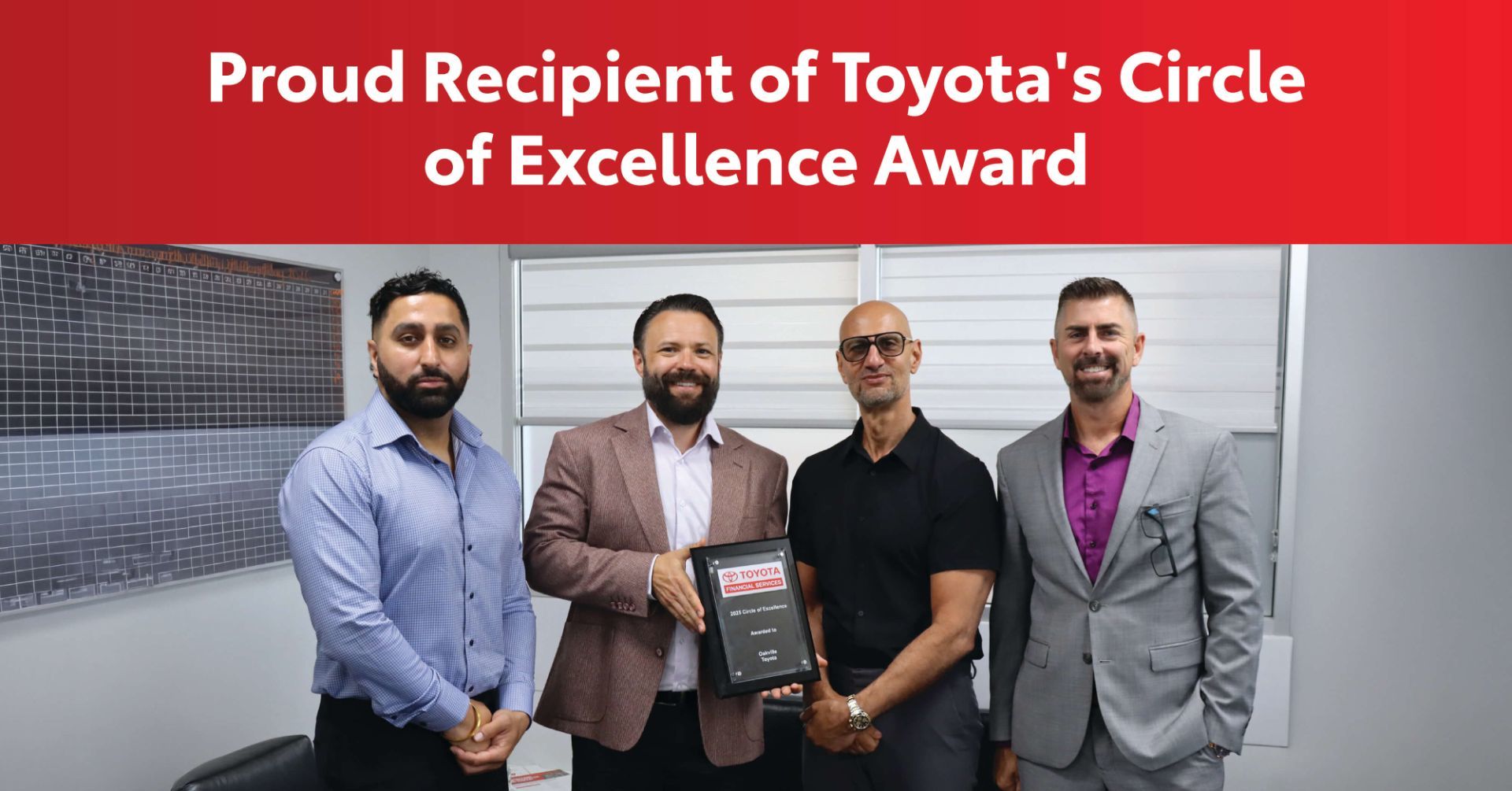 Oakville Toyota Recognized with Toyota Circle of Excellence Award