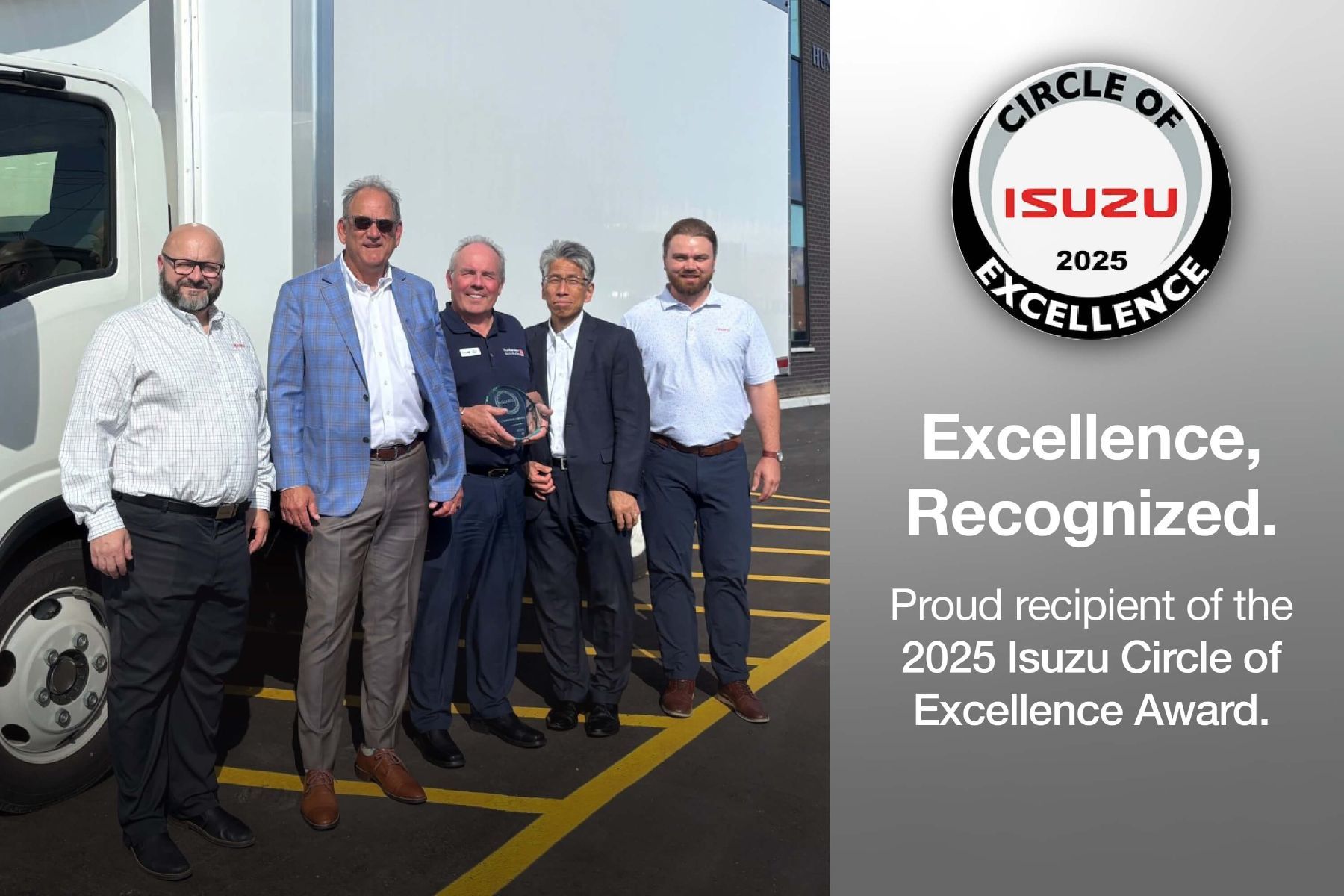 Humberview Isuzu Trucks team recognized with the 2025 Isuzu Winners’ Circle and Circle of Excellence awards
