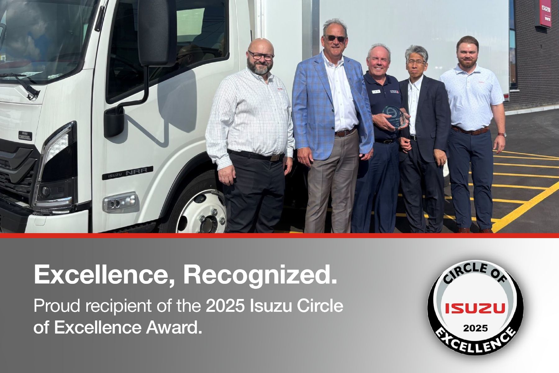 Humberview Isuzu Trucks team recognized with the 2025 Isuzu Winners’ Circle and Circle of Excellence awards