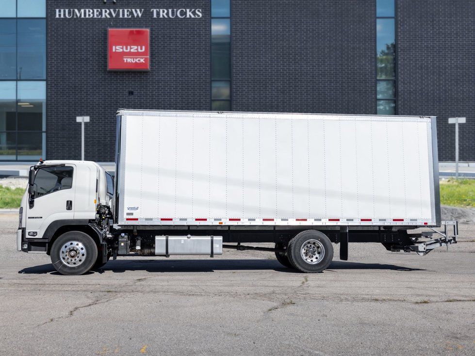 2024 Isuzu FVR 26-foot Vanguard box truck at Humberview Isuzu Trucks in Mississauga