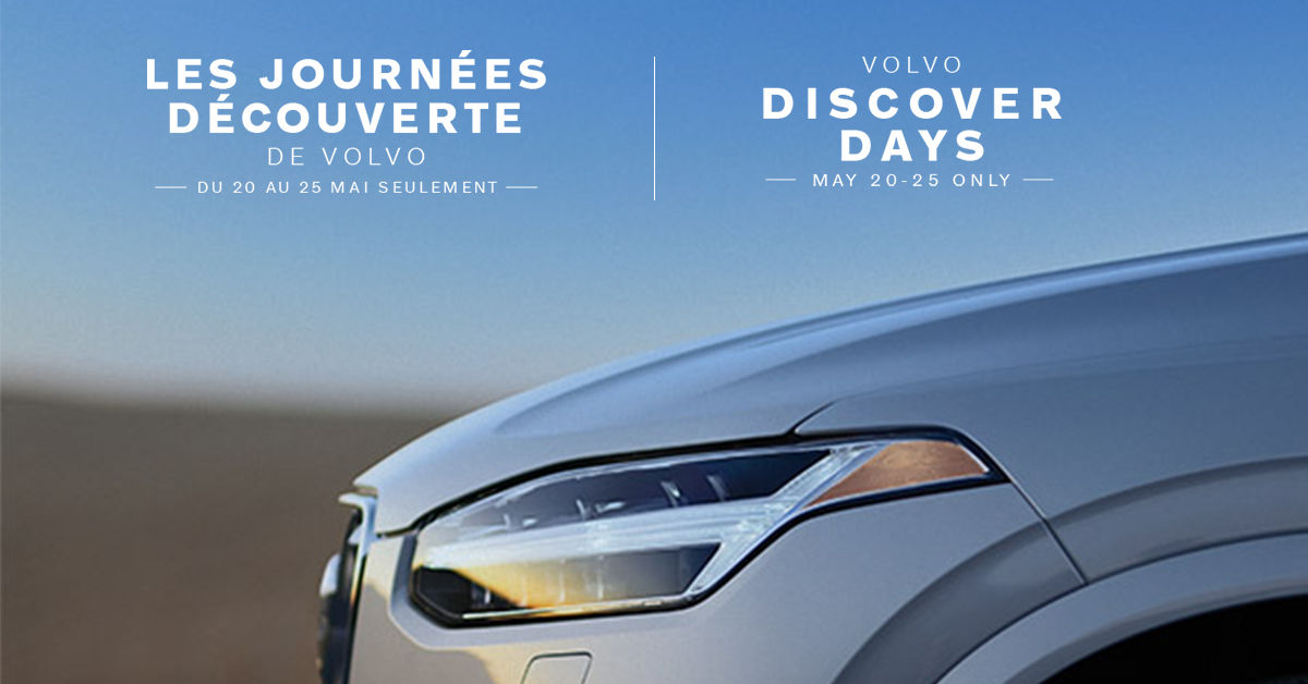 Événement journées découvertes Volvo - Mai 2021