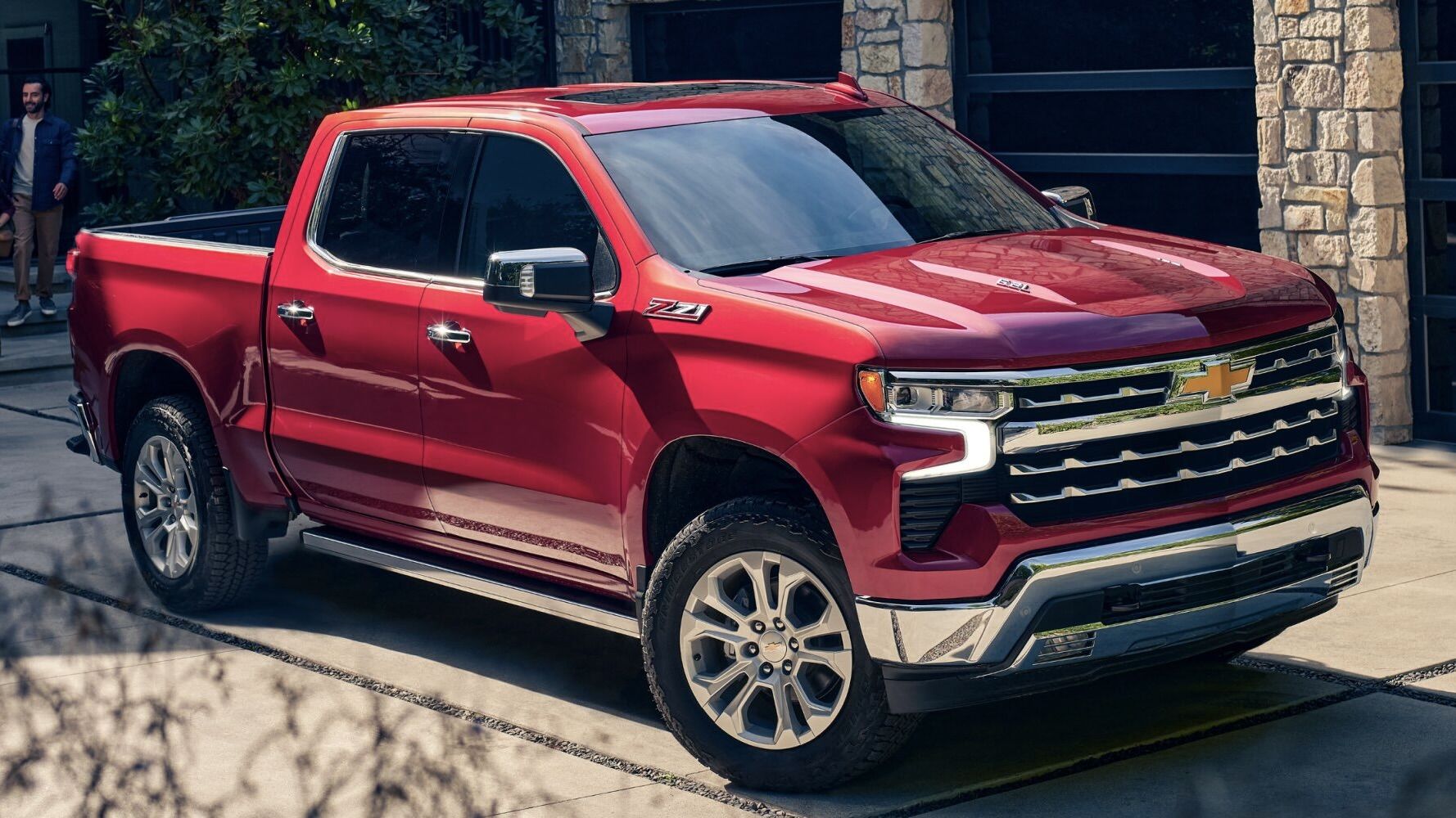 Vue sur le design extérieur du Chevrolet Silverado 1500 2025.