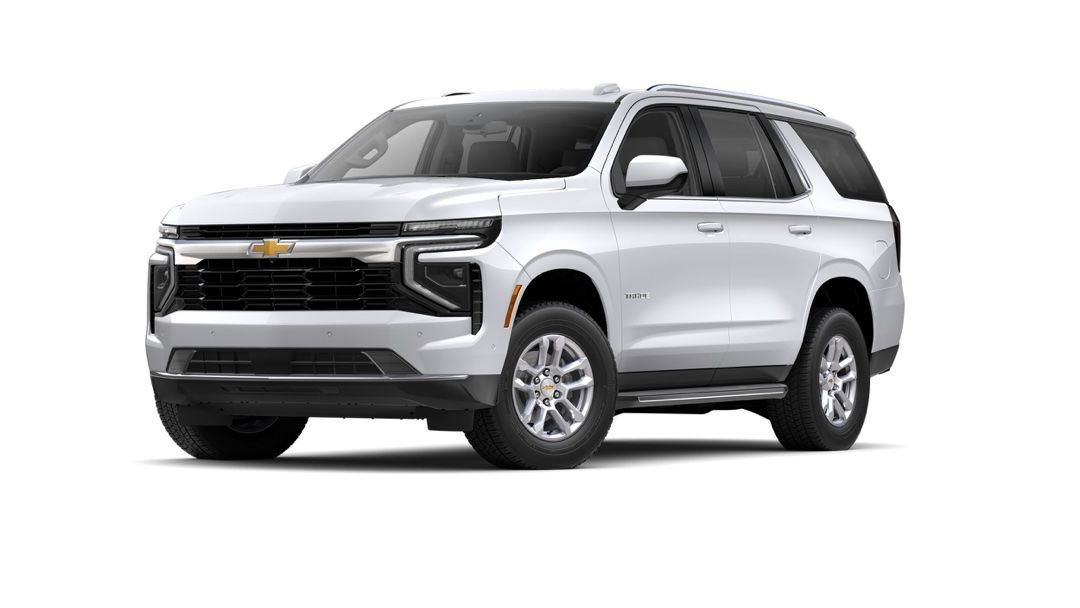 Vue 3/4 avant du Chevrolet Tahoe 2025.