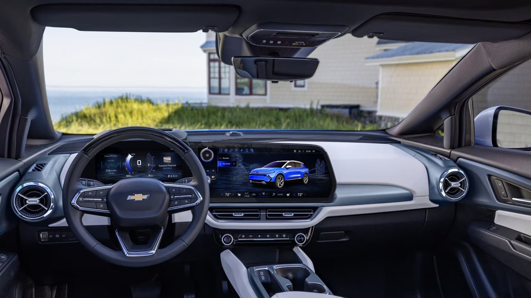 Belle sur le tableau de bord et sur la technologie du Chevrolet Equinox EV 2025.