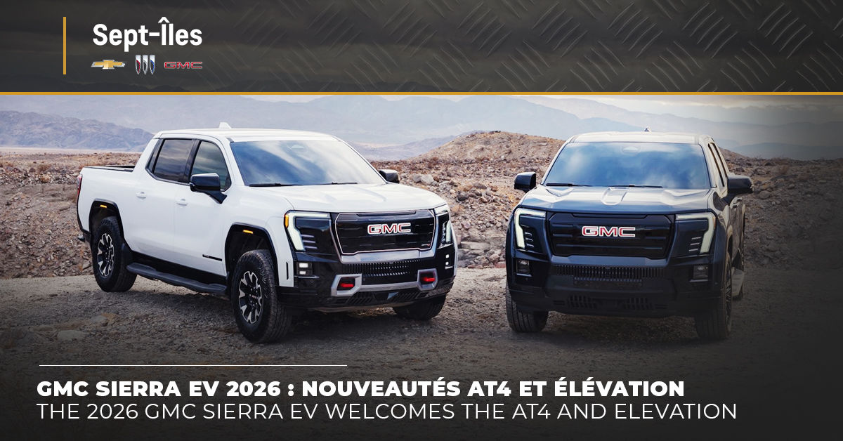 The 2026 GMC Sierra EV welcomes the AT4 and Elevation trims: Exciting new options