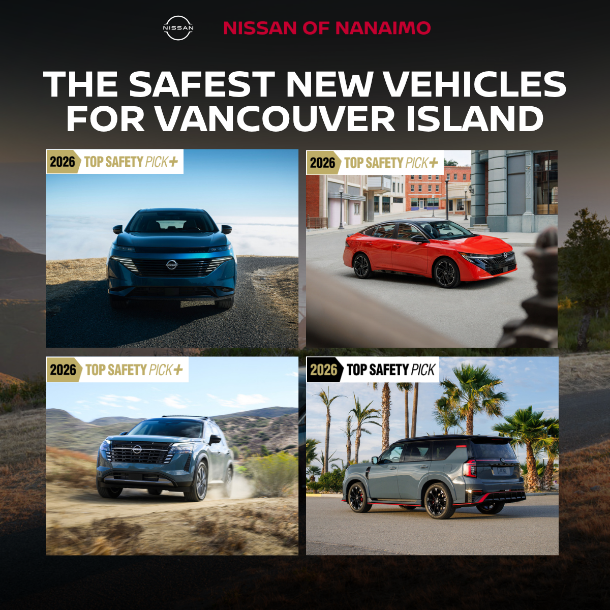 The Safest 2026 Vehicles for Vancouver Island: Nissan Sweeps the IIHS Awards