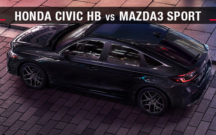 Honda Civic HB 2023 VS Mazda3 Sport 2023