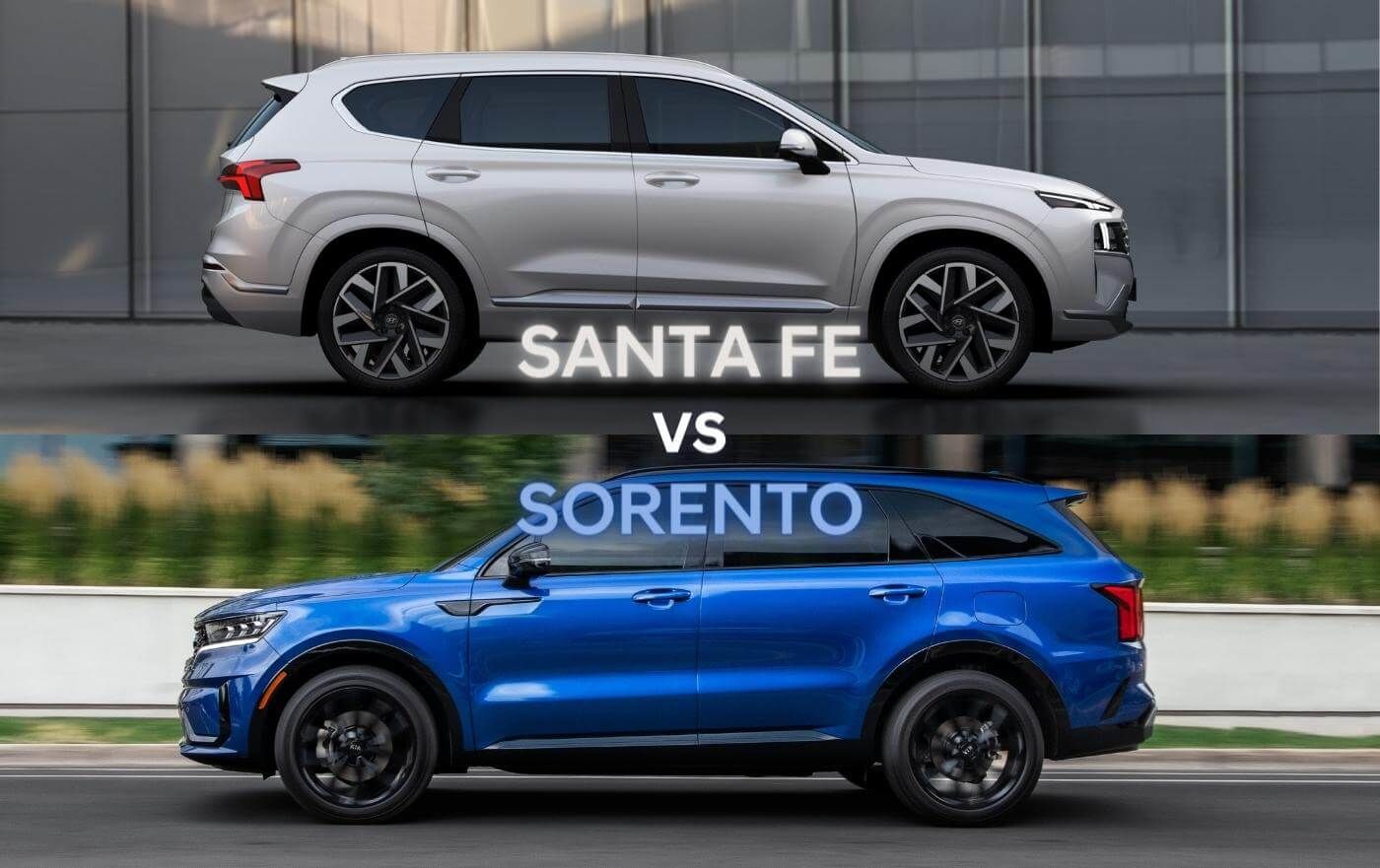 Hyundai Santa Fe 2022 vs Kia Sorento 2022