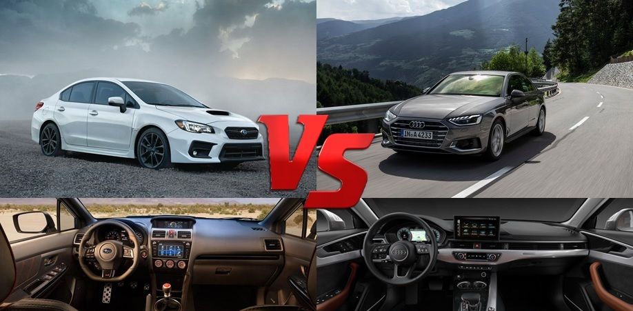 2020 Subaru WRX vs 2020 Audi A4