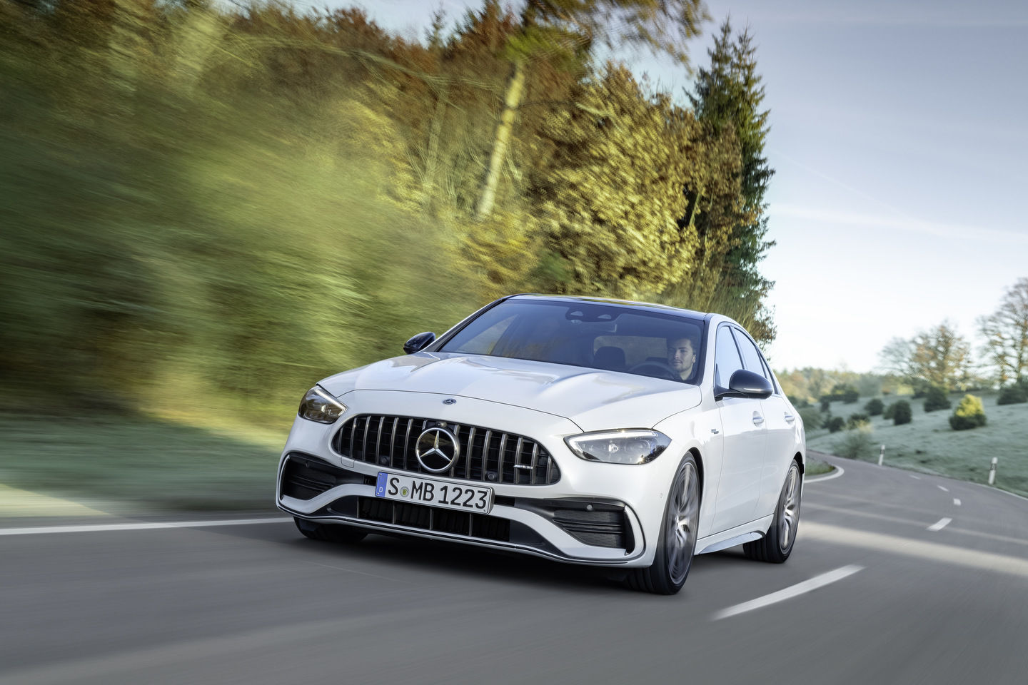 The 2022 Mercedes-AMG C 43 4MATIC gets a new turbocharger and enhanced tech features