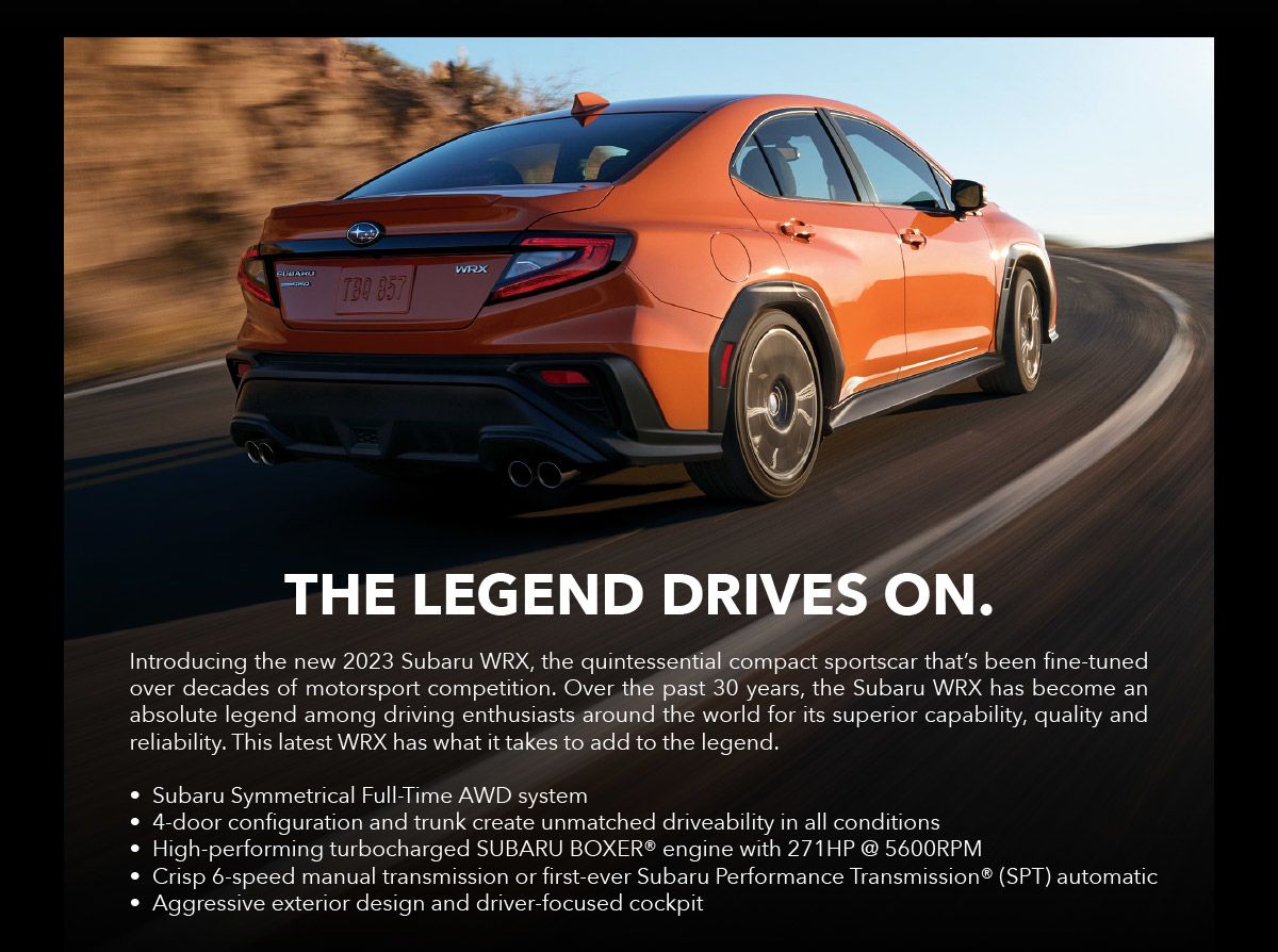 Otto's Subaru in Ottawa The AllNew 2023 Subaru WRX