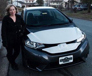 I took my mother for a drive in the 2015 Honda Fit LX