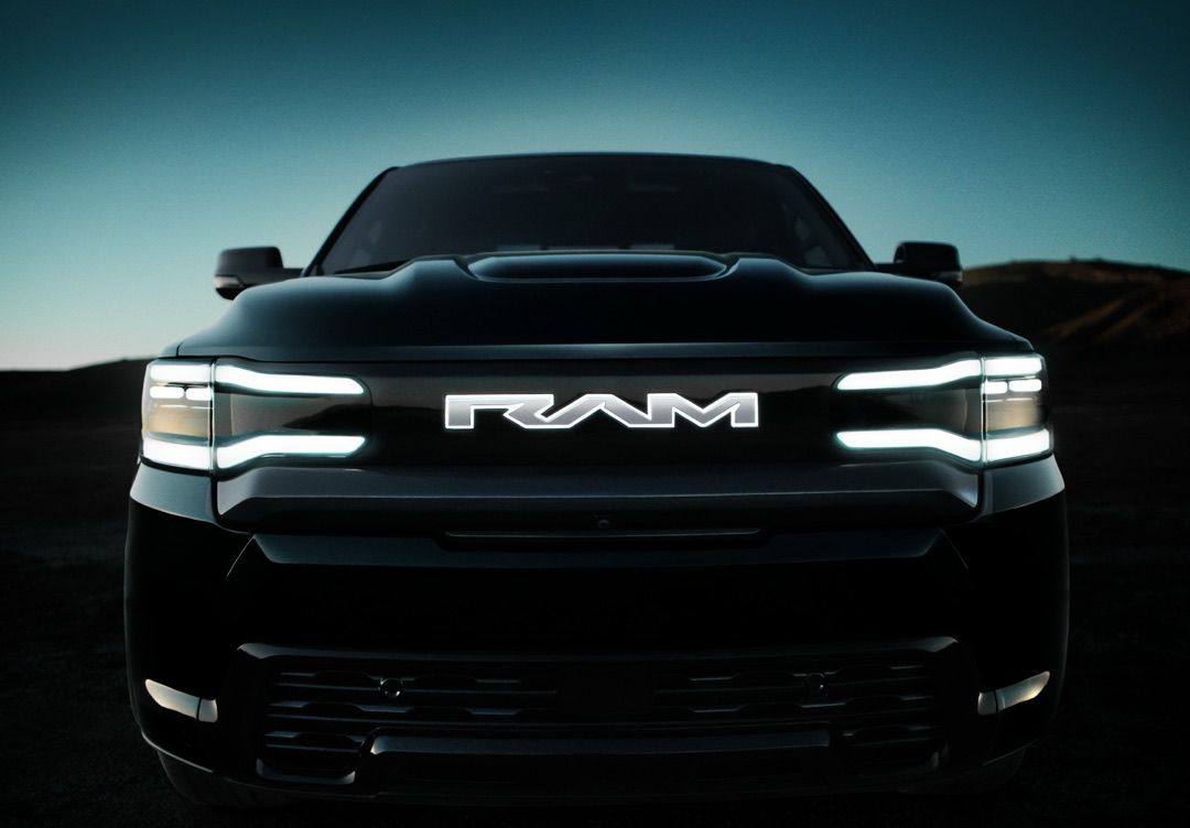 Front view of the 2024 Ram Electric.