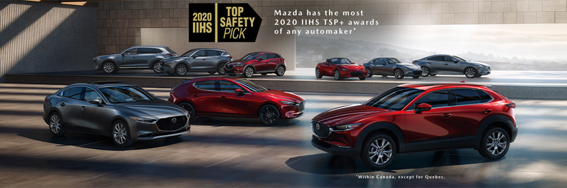Mazda is all about Safety - Mazda leads the industry with more awards than any other automaker.