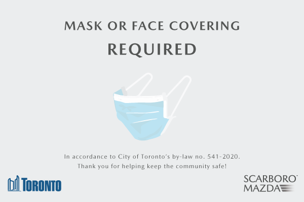 Mask or Face Covering Required | City of Toronto by-law no. 541.2020.