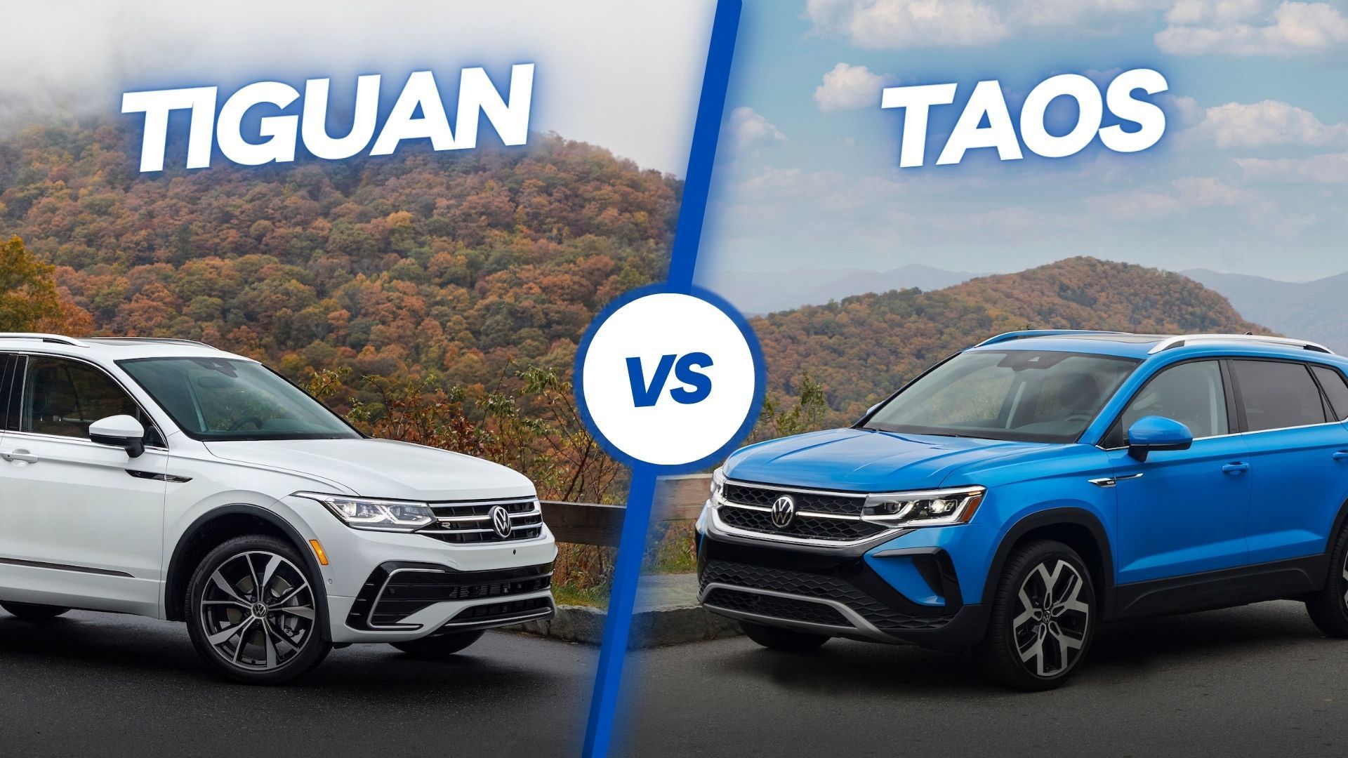 VW Tiguan vs. Taos Review: Test Driving Through the Heart of