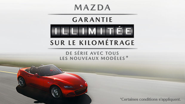 La Garantie kilométrage illimité de Mazda