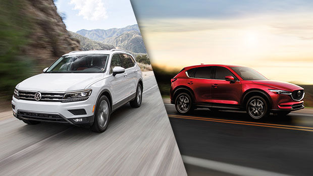 2018 Volkswagen Tiguan vs. 2018 Mazda CX-5 in Lachine