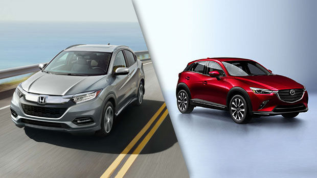 2019 Honda HR-V vs. 2019 Mazda CX-3 in Montreal