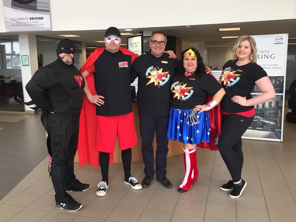 SYDNEY MAZDA TAKES PART IN SUPER HERO DAY TO CELEBRATE LITTLE SUPER HEROES FIGHTING BIG BATTLES!