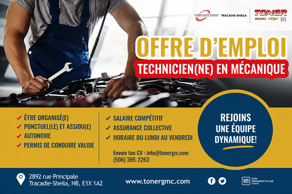 TECHNICIEN(NE) EN MÉCANIQUE