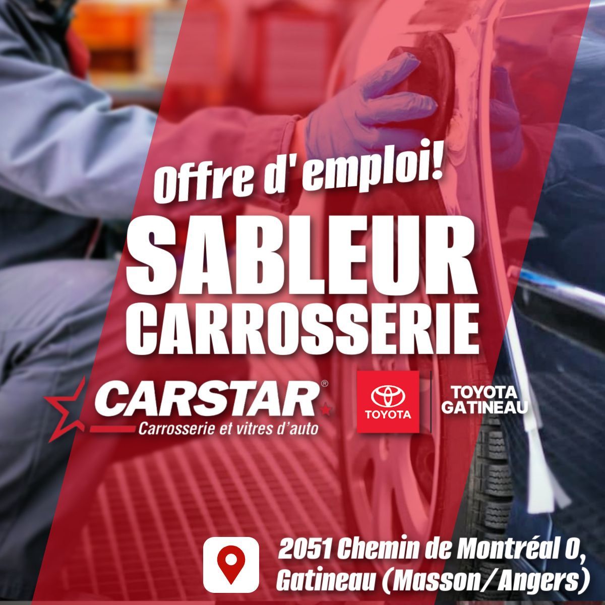 Sableur de carrosserie