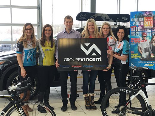 Groupe Vincent, fier partenaire de l'équipe TC Media | Nouvelle / Subway pour le Grand Défi Pierre Lavoie!