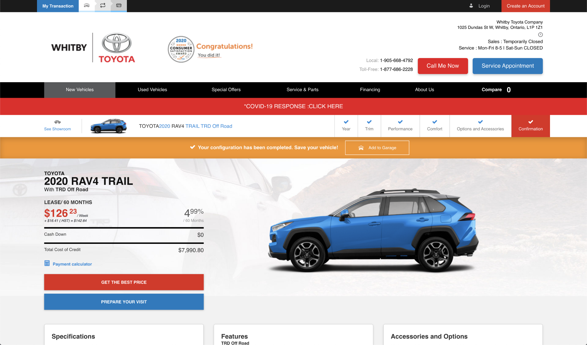 How to navigate our new Toyota vehicles section on our website
