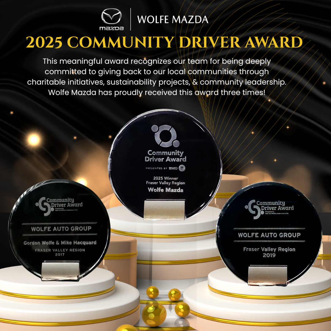 Wolfe Mazda:2025 NCDA of BC’s Fraser Valley Community Driver Award Winners!