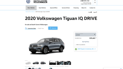 How to learn more about the 2020 Volkswagen Tiguan online