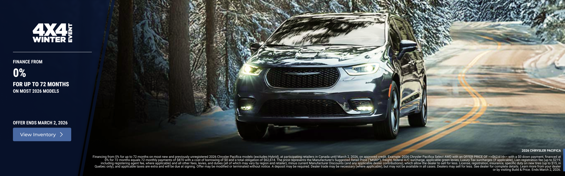 2026 Chrysler pacifica