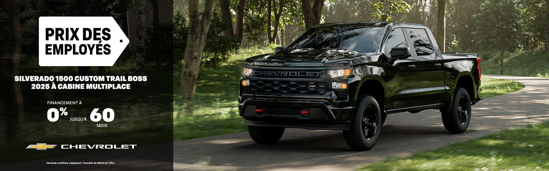 Chevrolet - Silverado 1500 Custom Trail Boss Crew Cab Finance