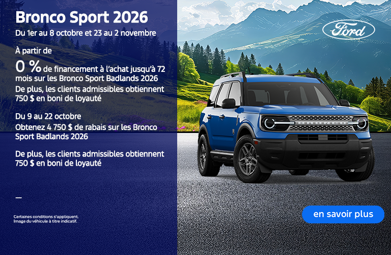 Ford Bronco Sport 2026