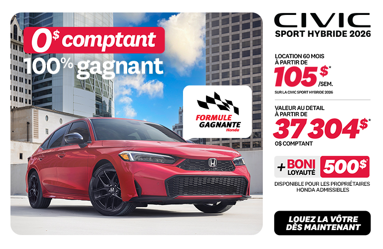 Honda - Civic Sport Hybrid