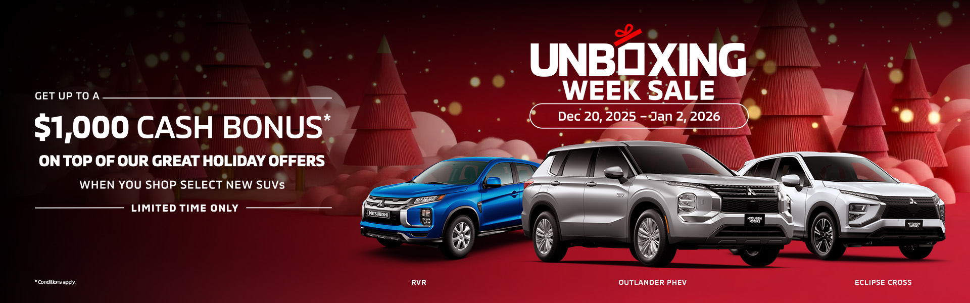 Mitsubishi - Unboxing Week Sale