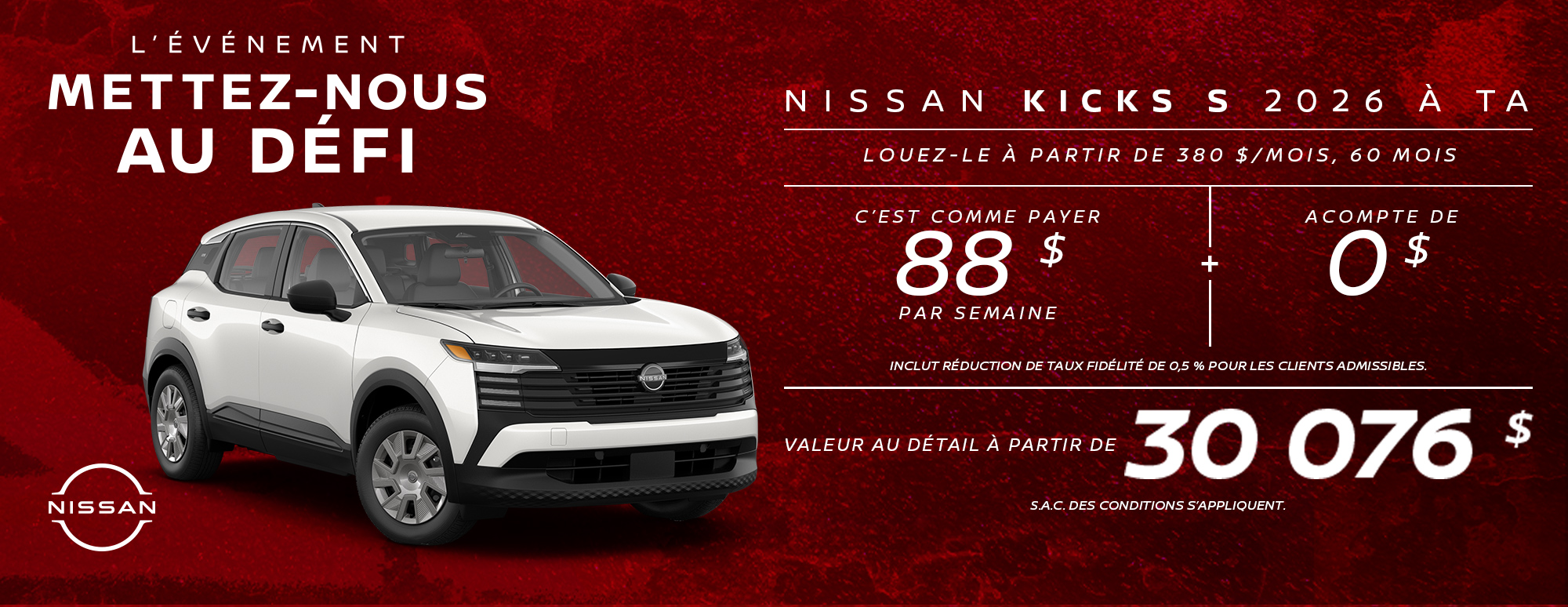 Nissan - Kicks S FWD
